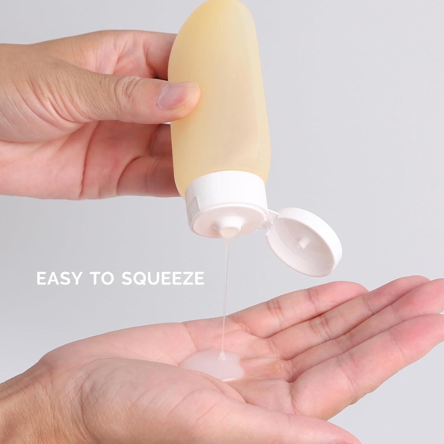 Botellas de Viaje DEWSENSI 6 Pack 2 oz Aprobadas por TSA