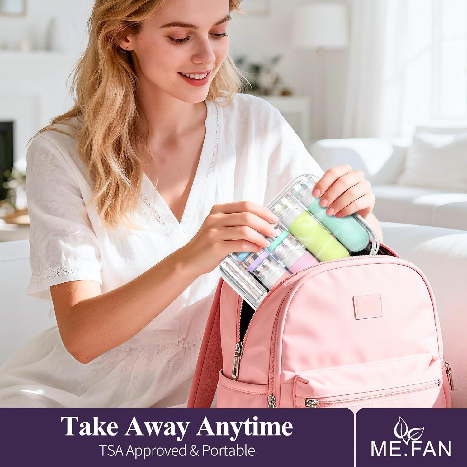 Botellas de Viaje ME.FAN 18 Pack Silicona Aprobadas TSA