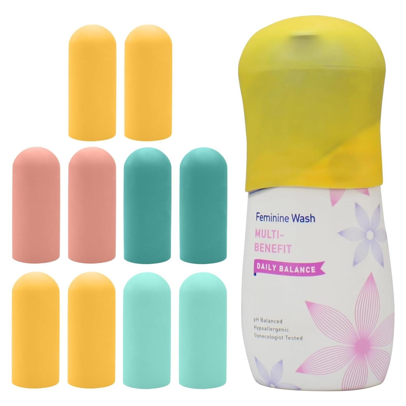 Cubiertas de Botellas de Silicona TRANOMOS - 10 Piezas Viaje