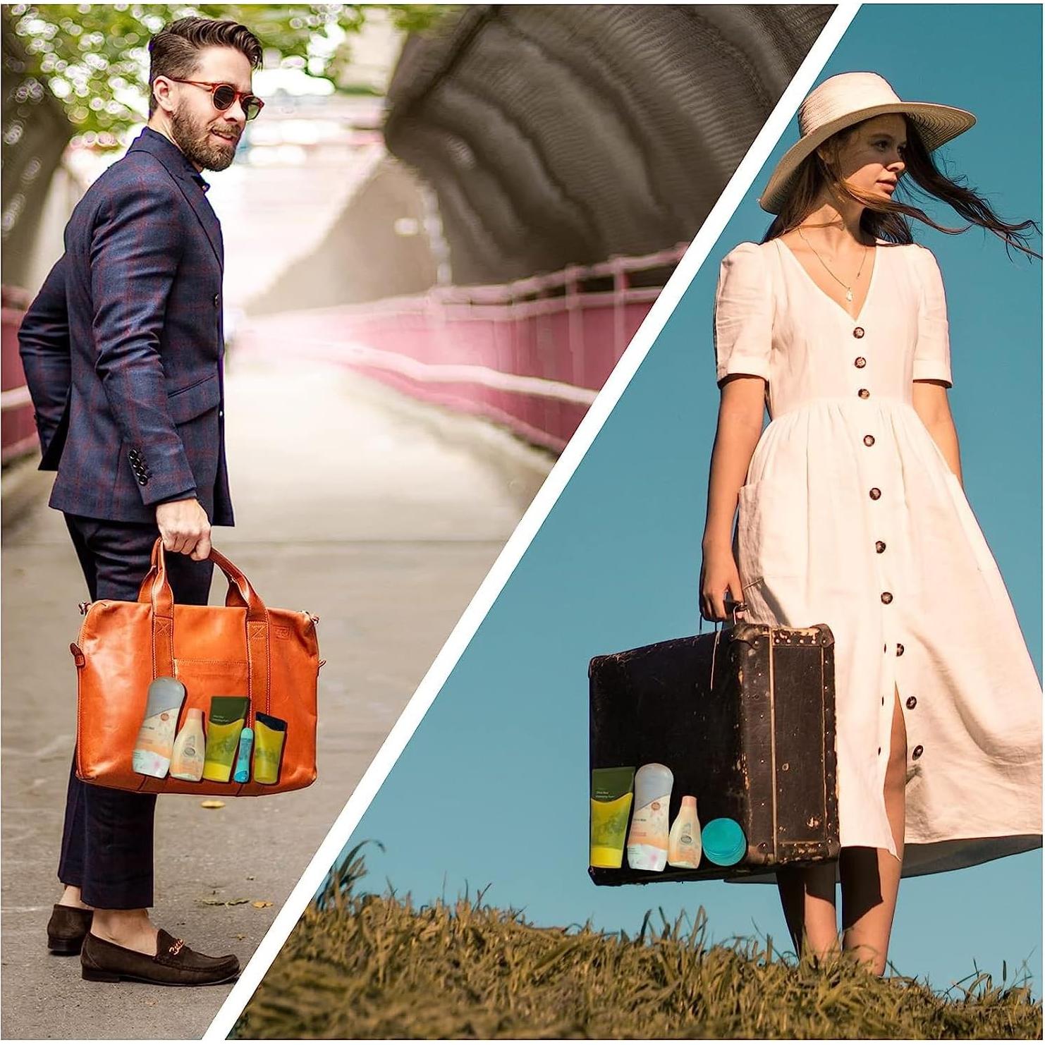 Cubiertas de Botellas de Silicona TRANOMOS - 10 Piezas Viaje