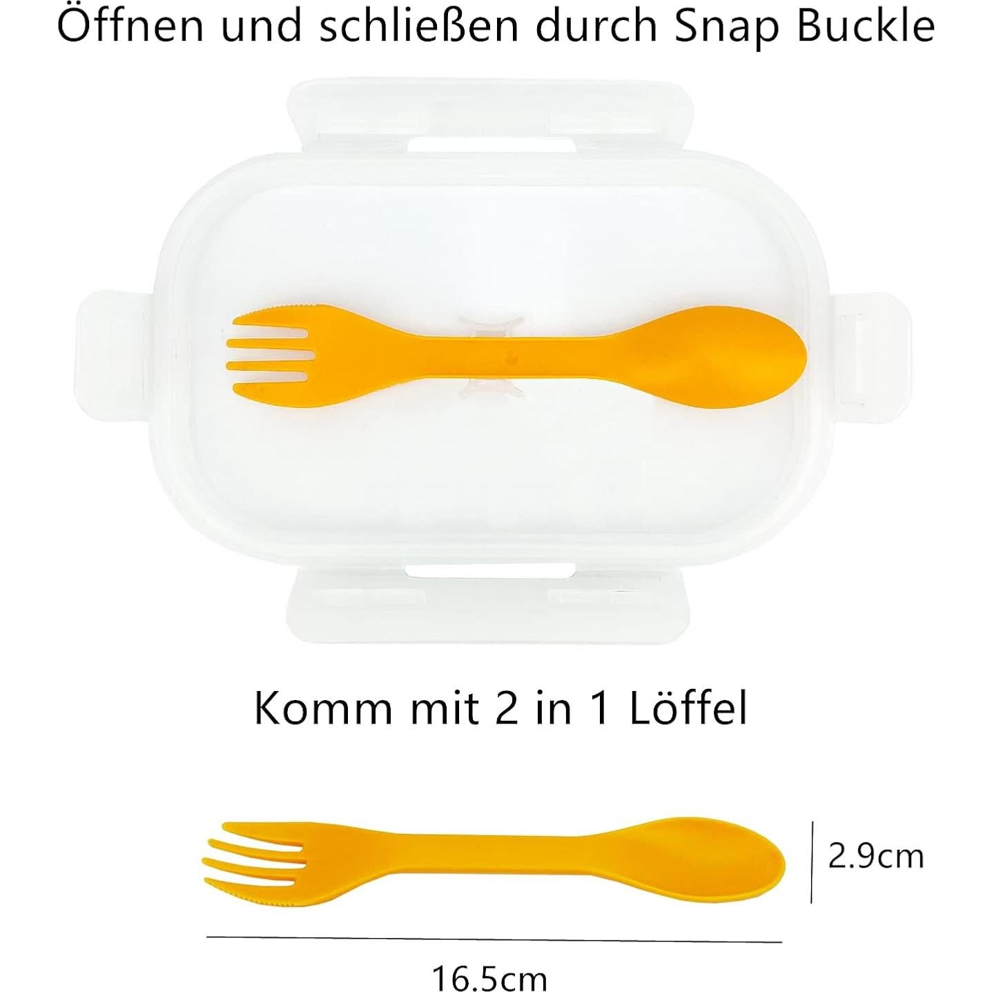 Contenedor de Almuerzo Colapsable CCyanzi 1000ml Silicona