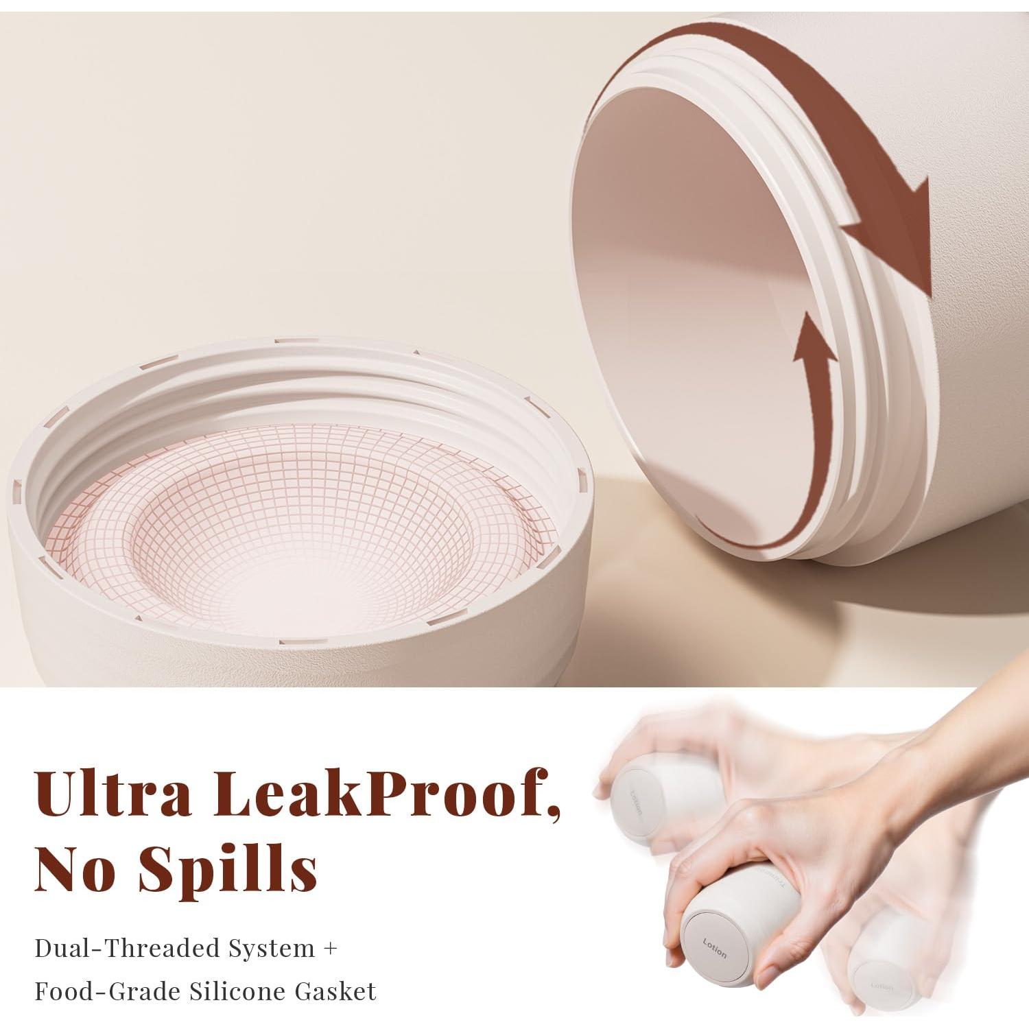 Juego de Tarros de Aseo de Viaje Trimcoo 30ml a Prueba de Fugas