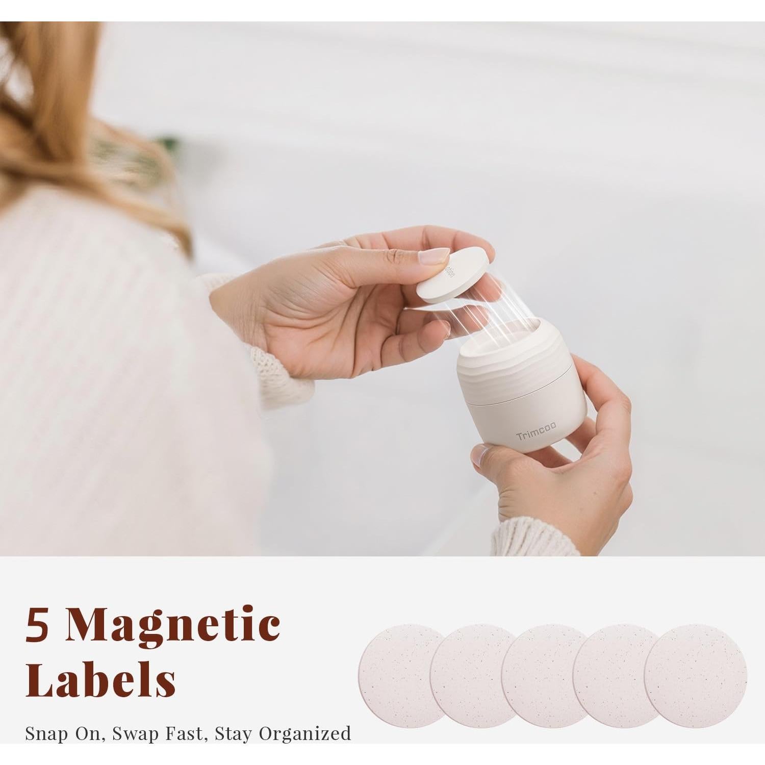 Juego de Tarros de Aseo de Viaje Trimcoo 30ml a Prueba de Fugas