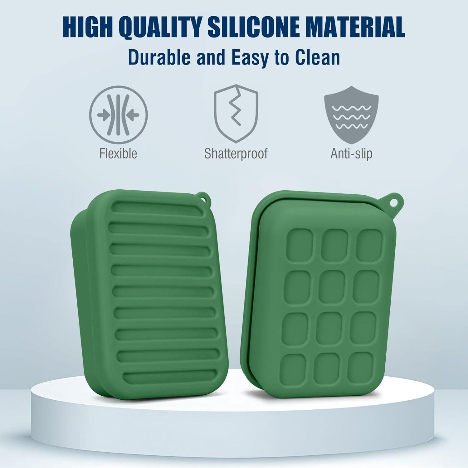 Funda de Jabón de Silicona AIMAIAIMAI Verde Menta 150g