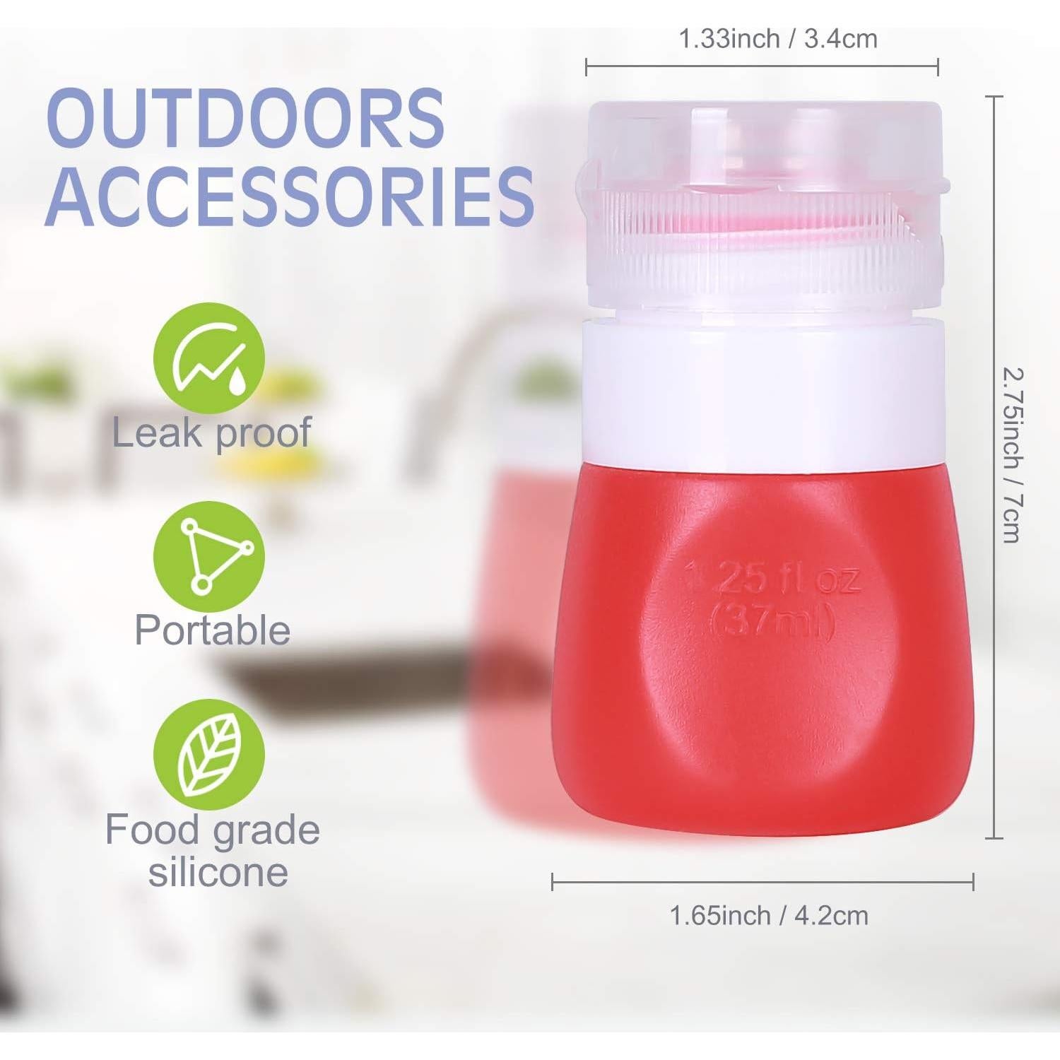 Botellas de Aderezo para Ensaladas PuGez - 4 Piezas 37ml