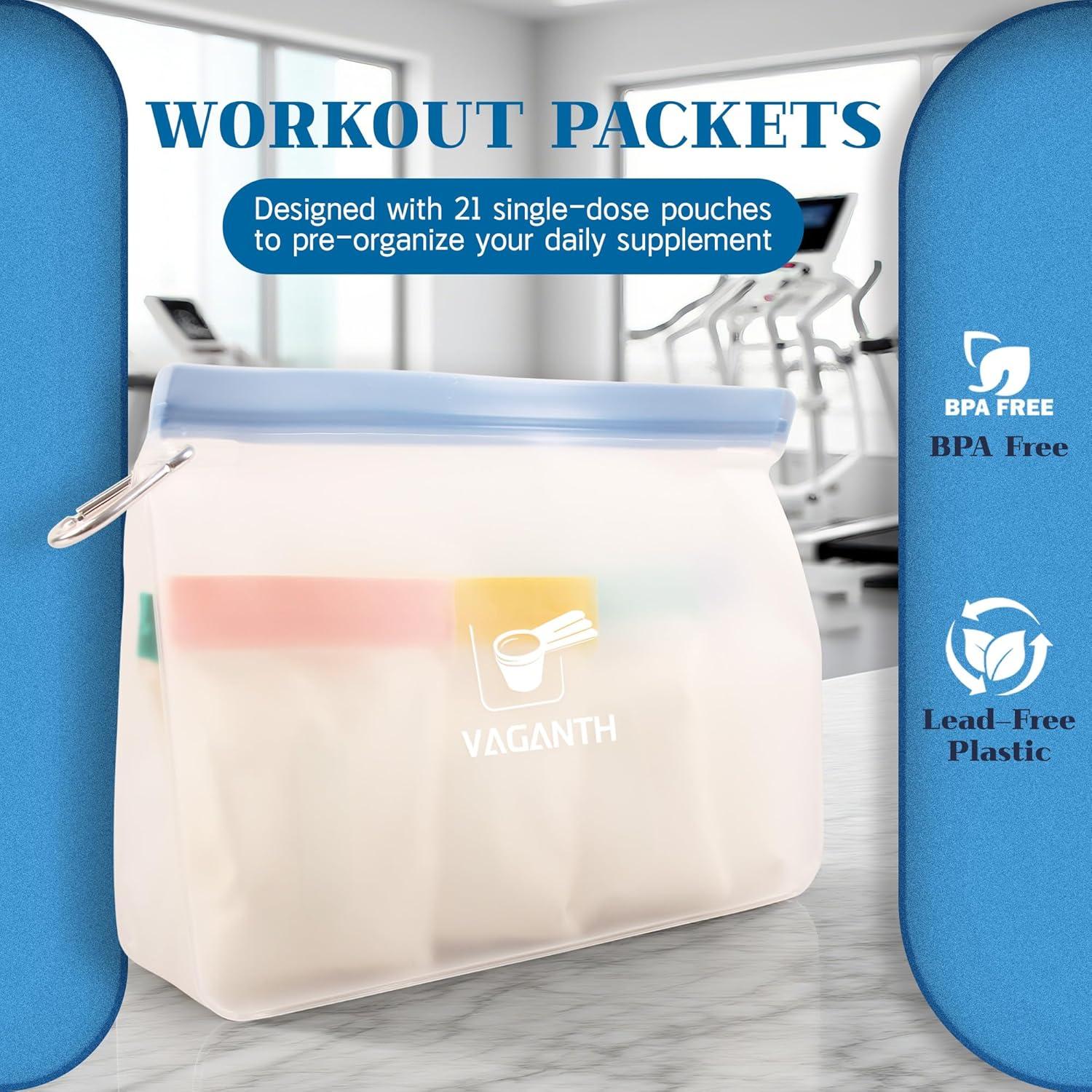 Juego de Contenedores de Polvo de Proteína VAGANTH 24 Paquetes