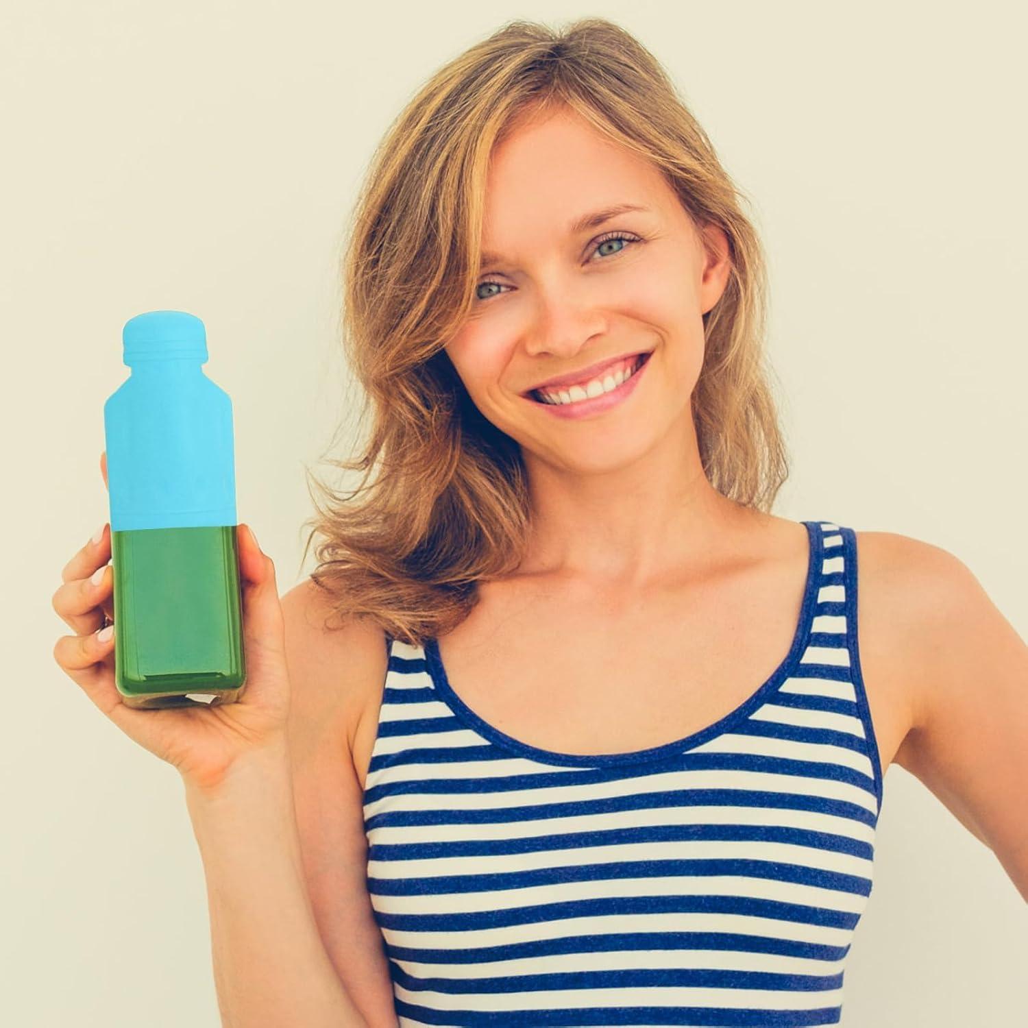 12 Fundas de Silicona para Botellas de Viaje - 6 Colores