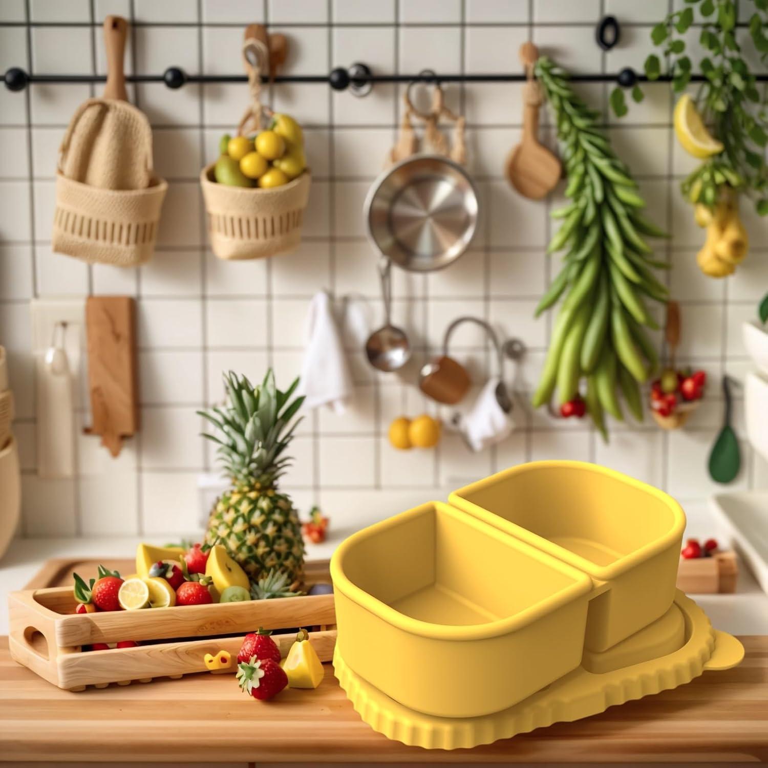 Recipientes de Silicona Reutilizables Xstronq 2 Compartimentos