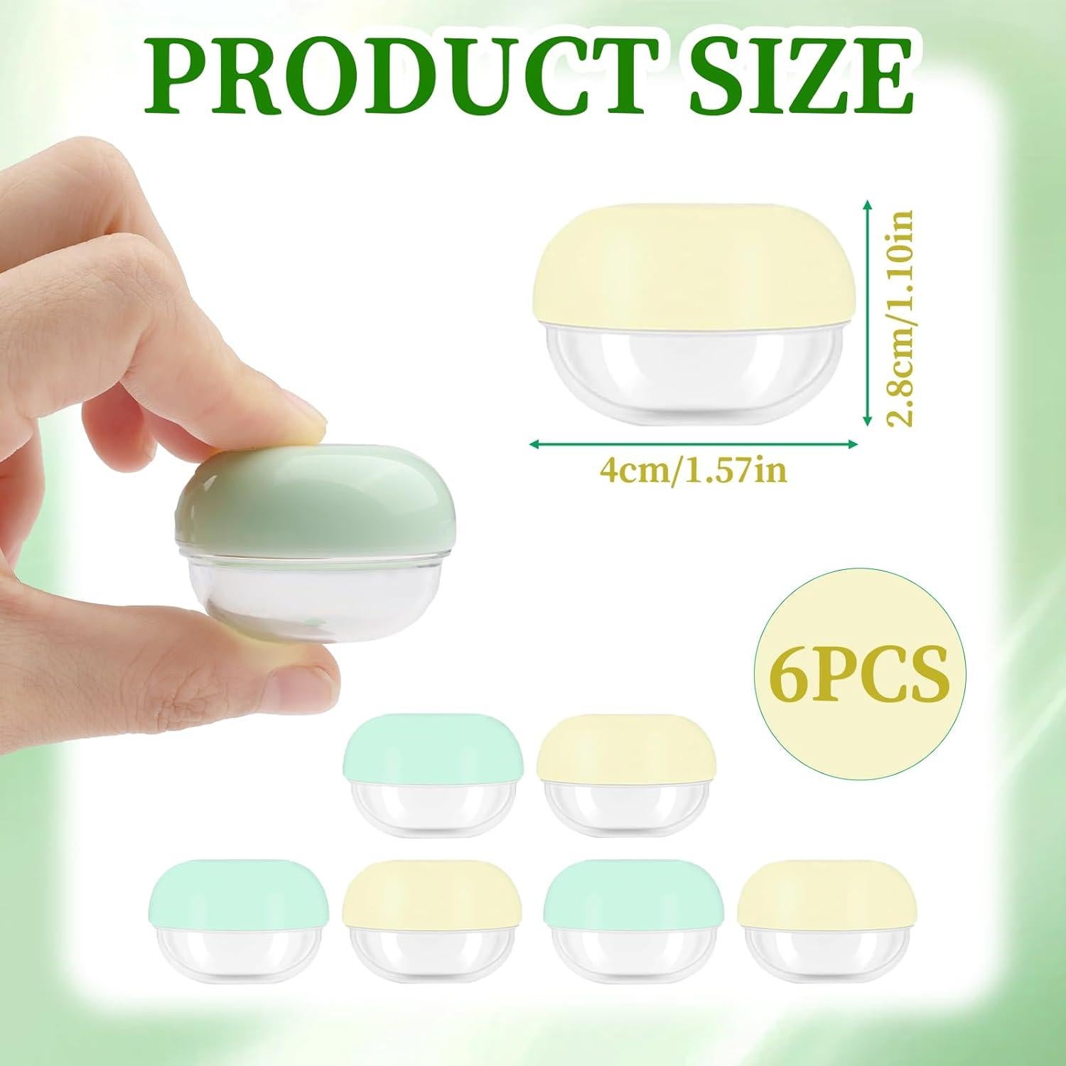 Kit de Viaje 12 Pcs Pretwad: 6 Tarros 10ml y 6 Cucharas