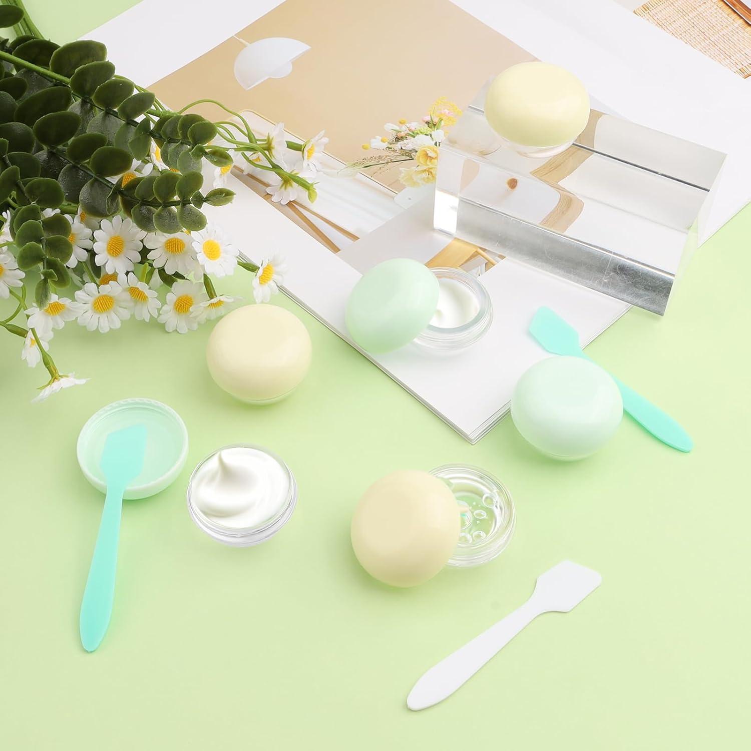 Kit de Viaje 12 Pcs Pretwad: 6 Tarros 10ml y 6 Cucharas