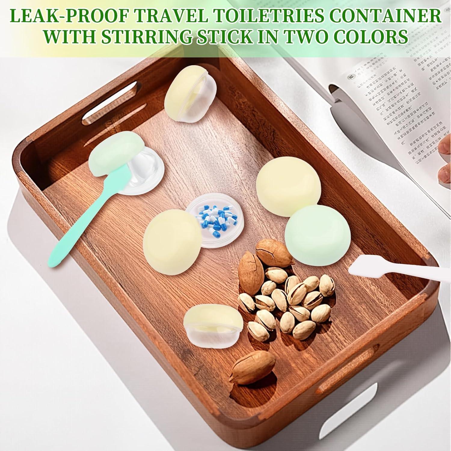 Kit de Viaje 12 Pcs Pretwad: 6 Tarros 10ml y 6 Cucharas