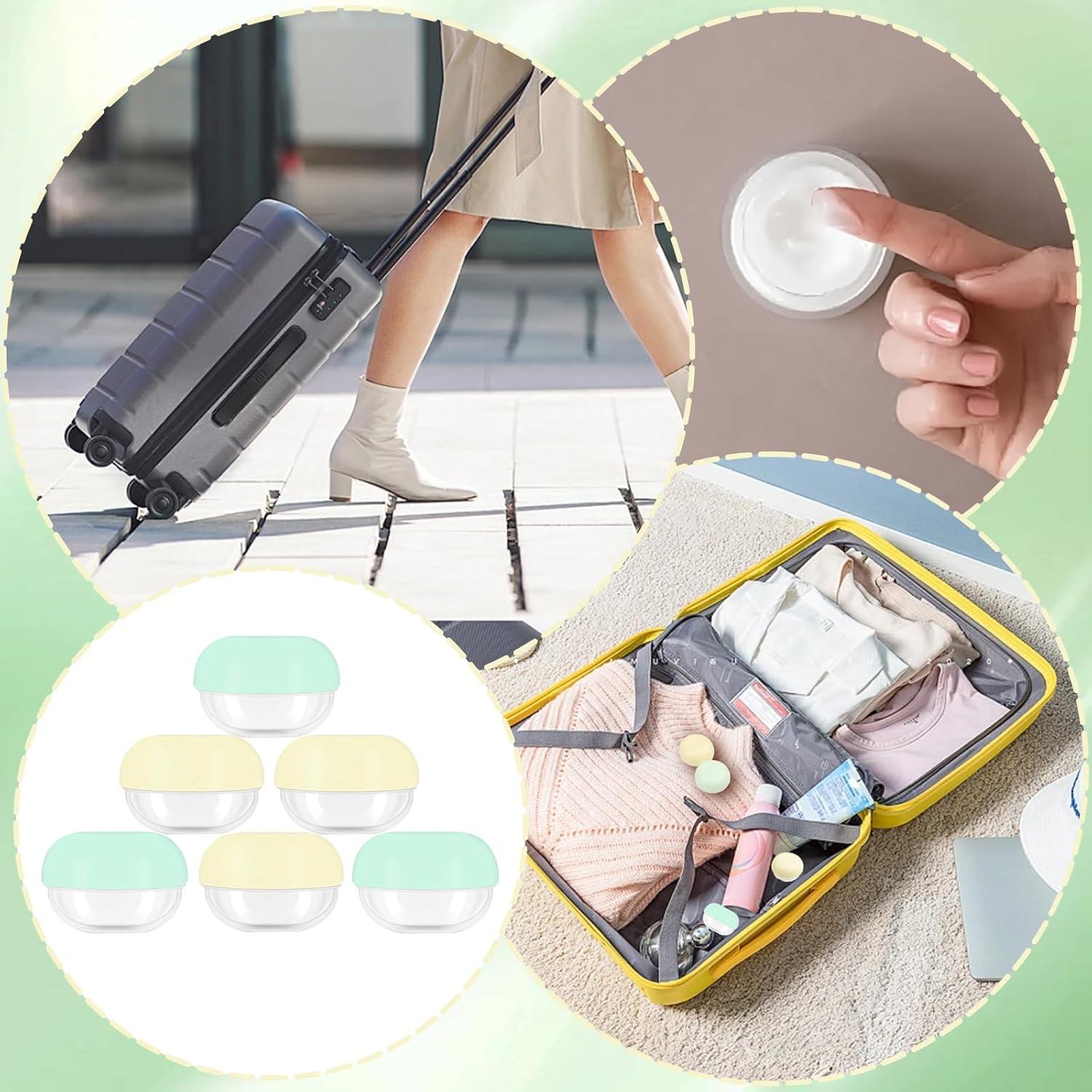 Kit de Viaje 12 Pcs Pretwad: 6 Tarros 10ml y 6 Cucharas