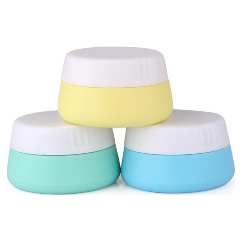 FantasyDay 3 Contenedores de Silicona 10ml para Cosméticos