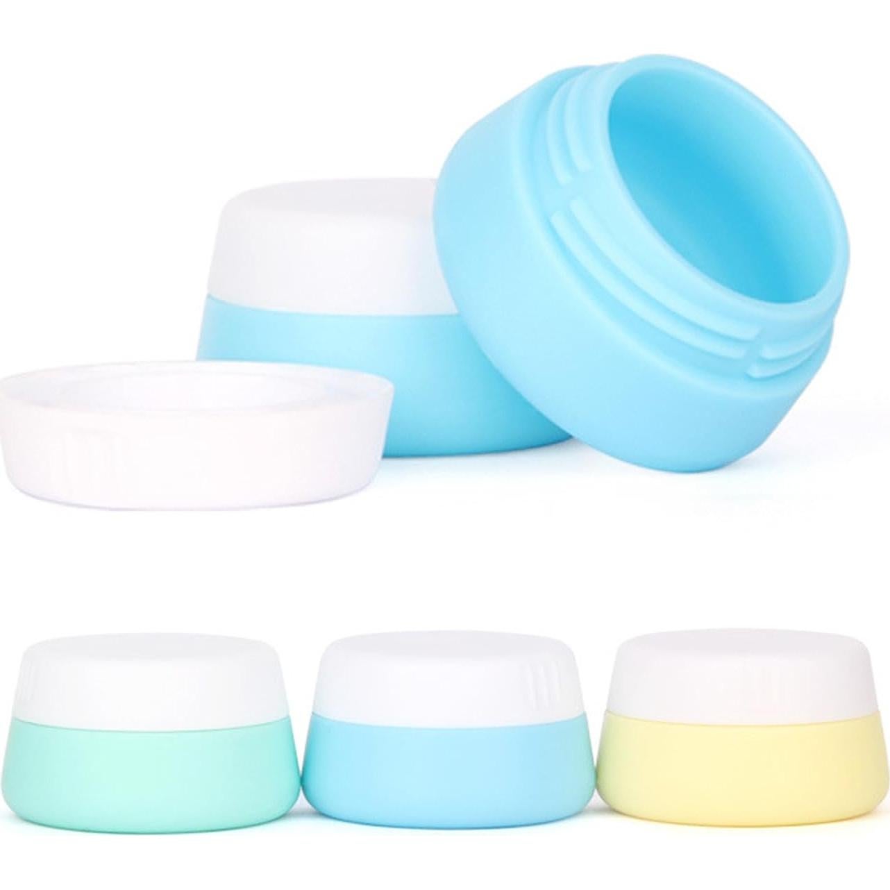 FantasyDay 3 Contenedores de Silicona 10ml para Cosméticos