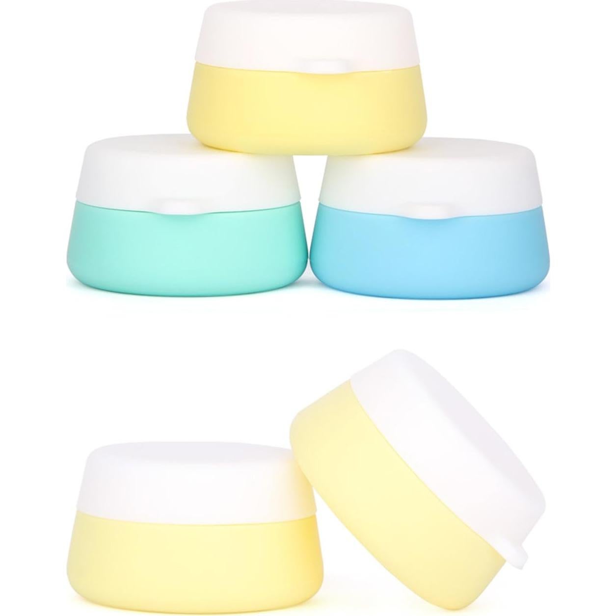 FantasyDay 3 Contenedores de Silicona 10ml para Cosméticos