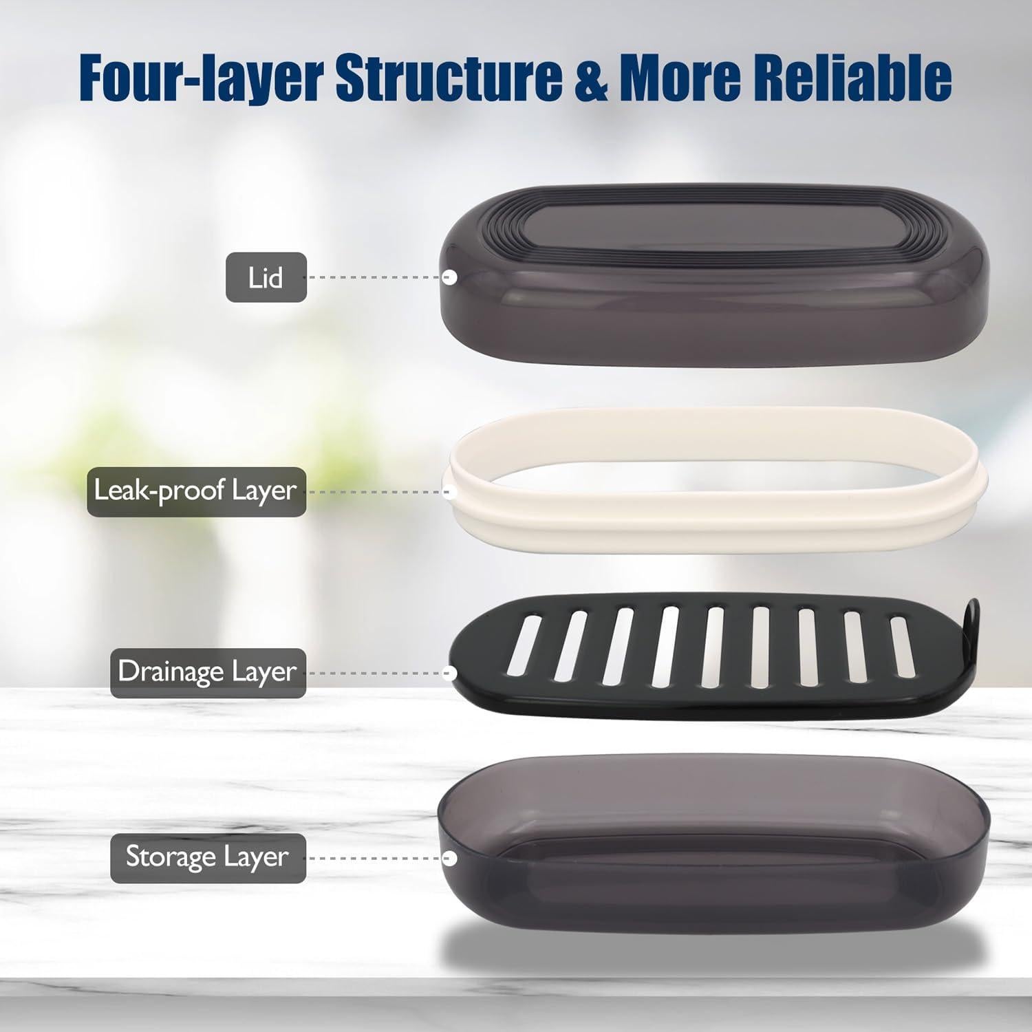 Estuche de viaje para champú en barra AIMAIAIMAI - Negro