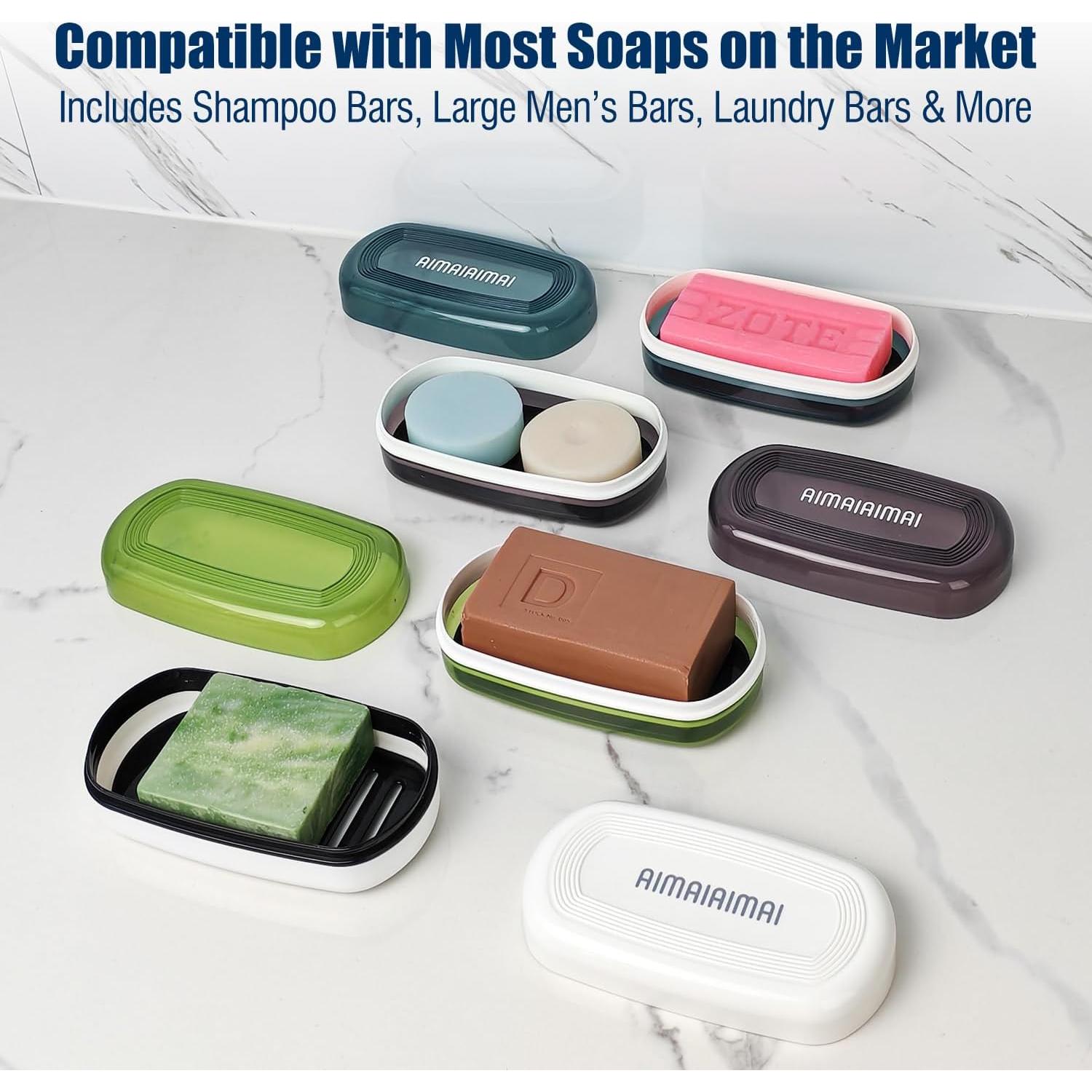 Estuche de viaje para champú en barra AIMAIAIMAI - Negro