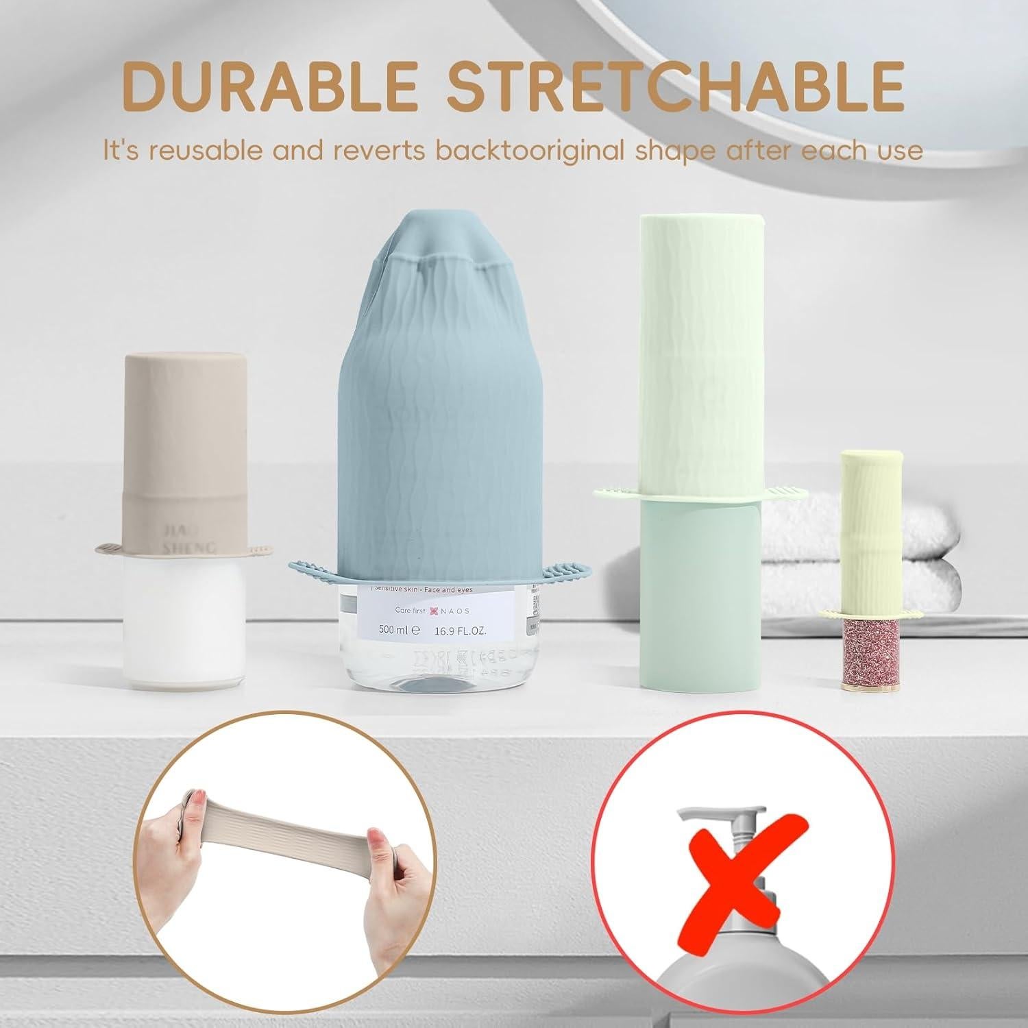 Fundas de Silicona a Prueba de Fugas Mrsdry 8pcs Viaje