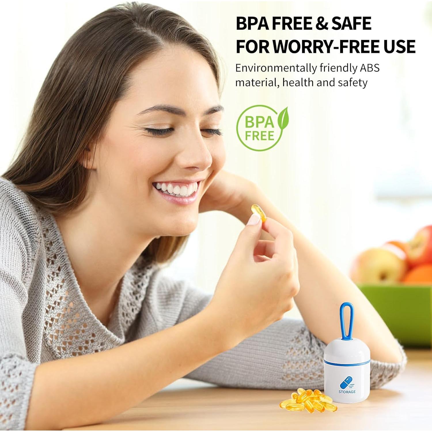 Porta píldoras llavero ONTERATE 3.56x4.70cm a prueba de humedad