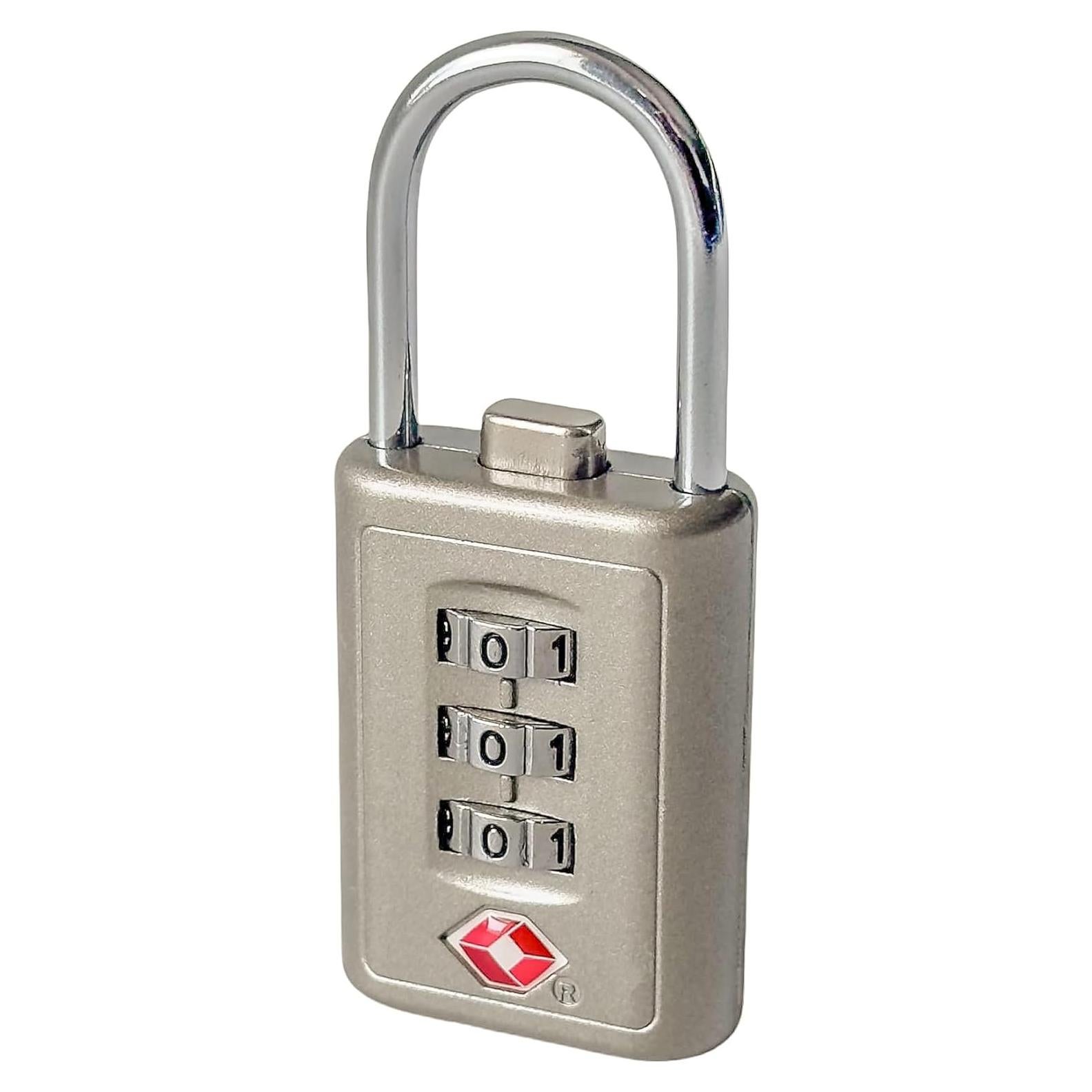 Candado de Combinación TSA Arkali 3 Dígitos Antirrobo Metal