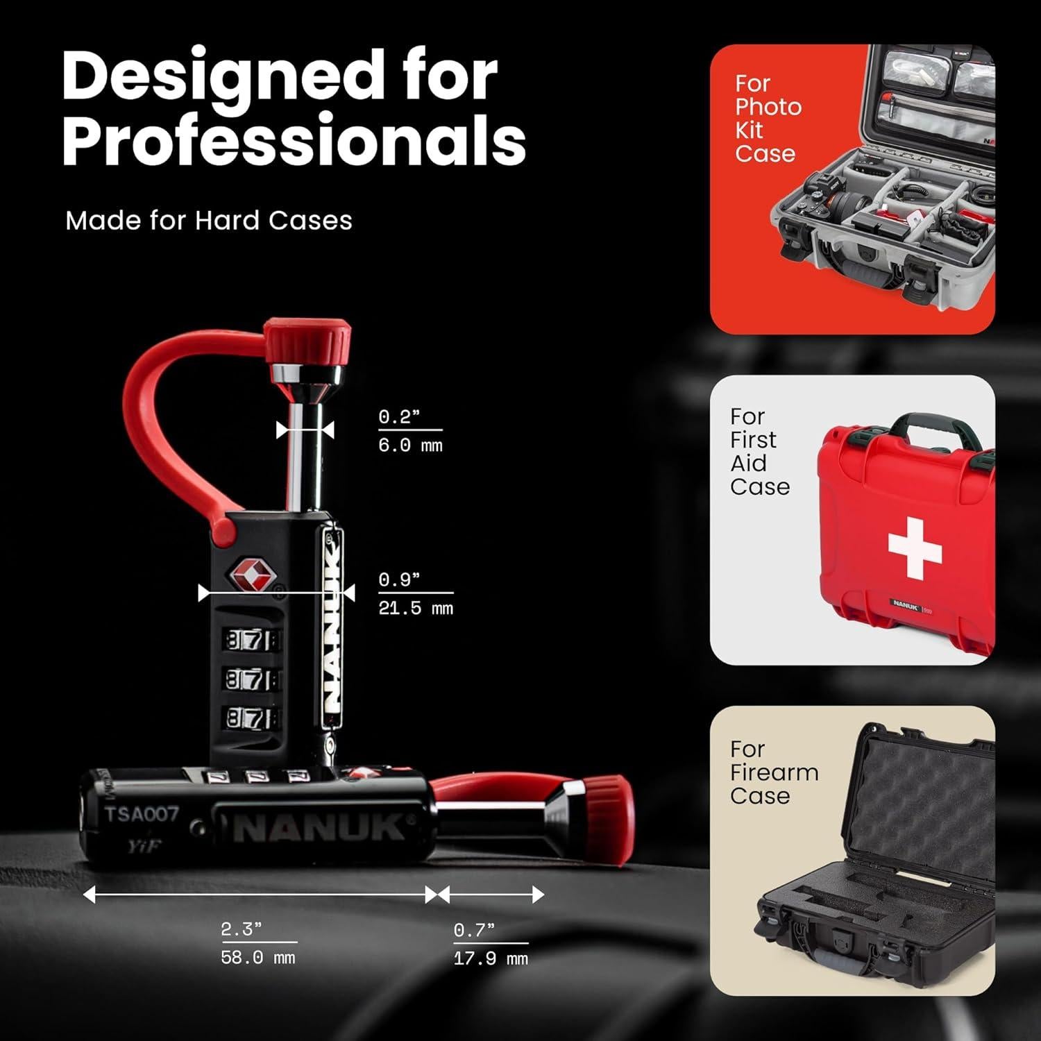 Cerradura de Equipaje TSA NANUK 900-TSALOCK - Resistente y Segura