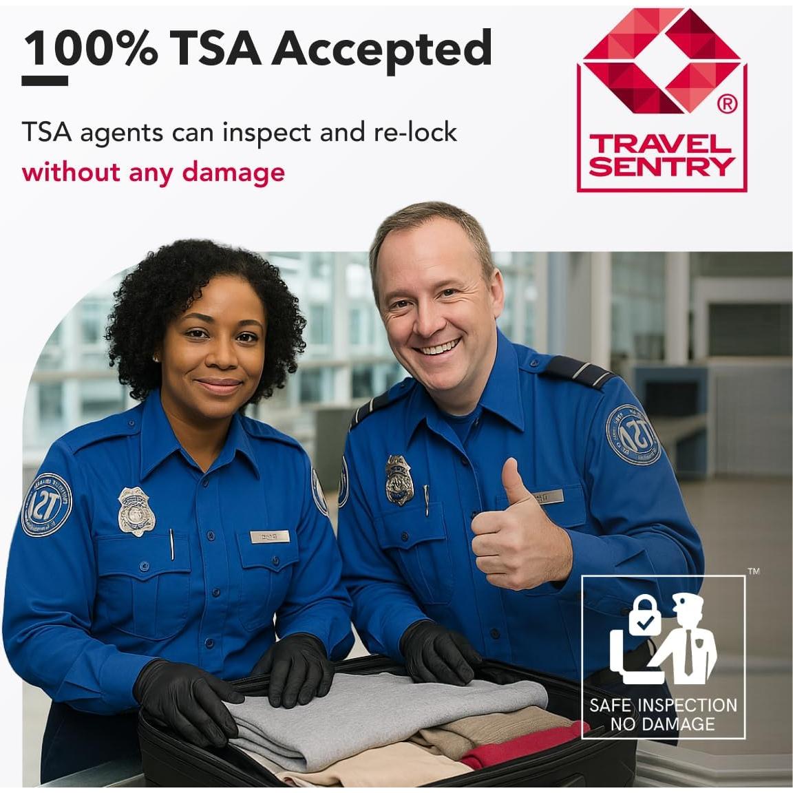 Candados de Equipaje TSA NovLock con Indicador de Inspección, 2 Piezas