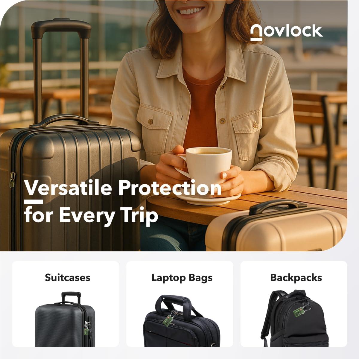 Candados de Equipaje TSA NovLock con Indicador de Inspección, 2 Piezas