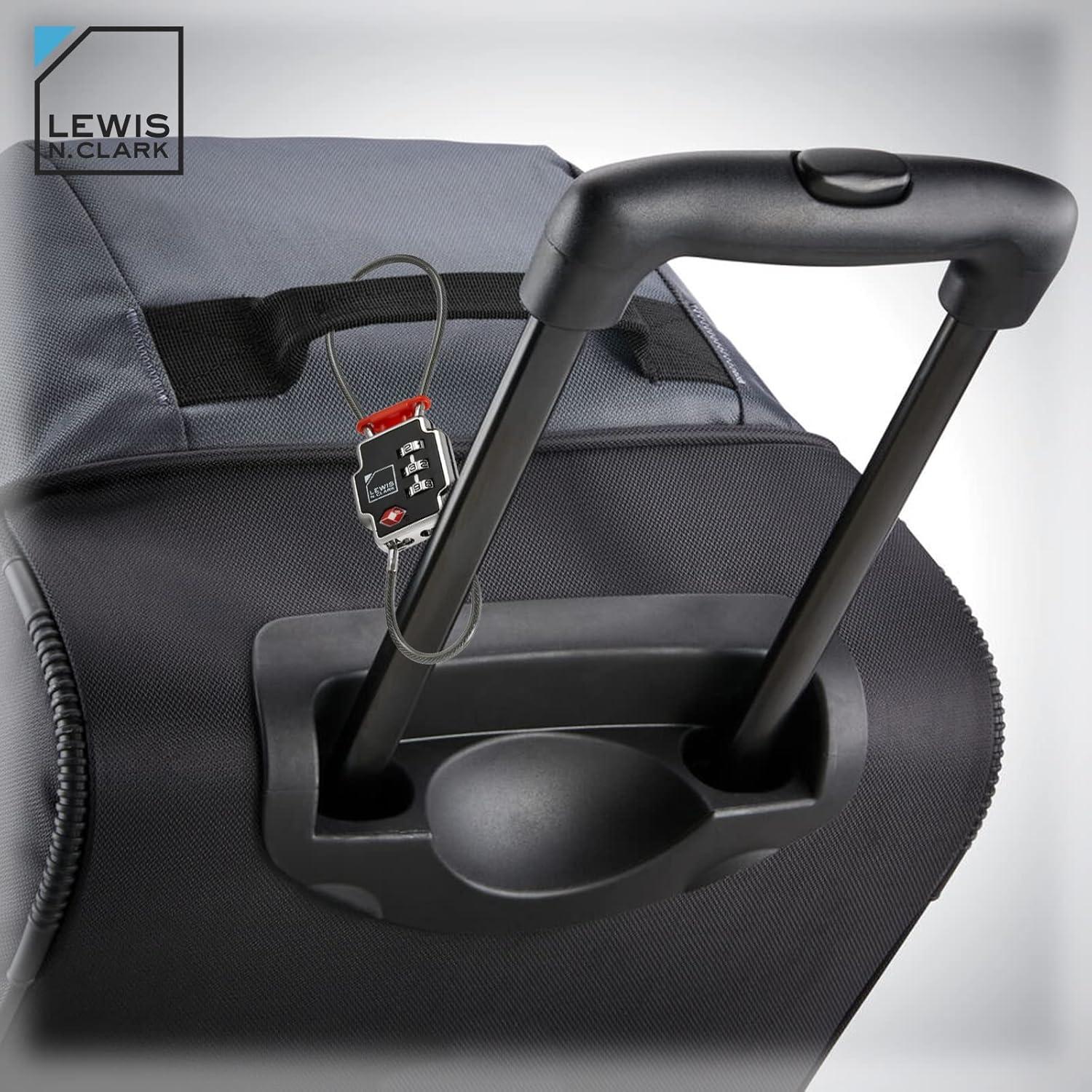 Candado de Combinación Reajustable Lewis N. Clark TSA Negro