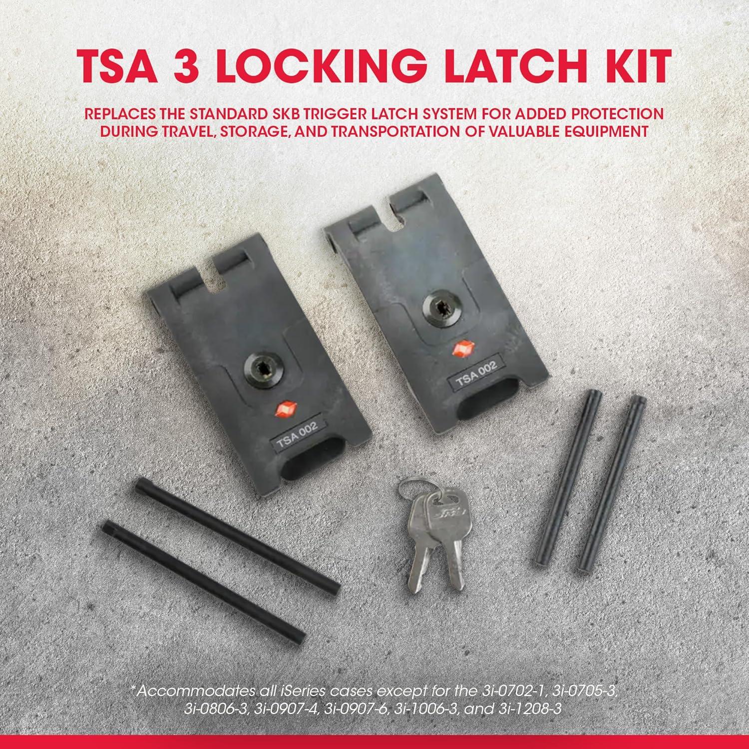 Kit de Pestillo TSA 3 SKB para Estuches iSeries - Seguridad Equipaje