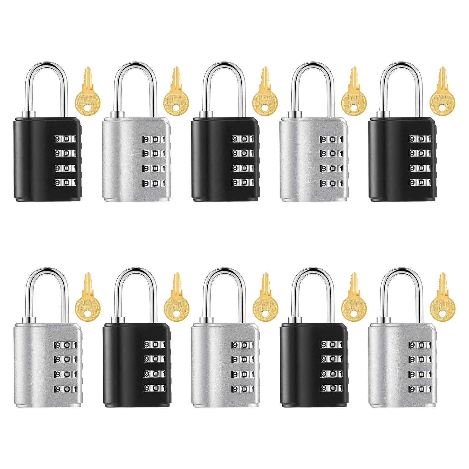 Candado de Combinación Kenning 10 Pcs 4 Dígitos Reajustable