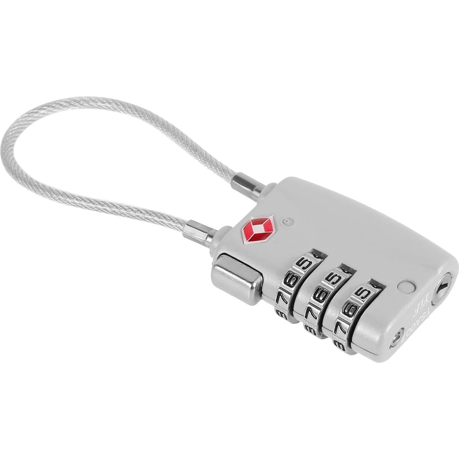 5 Candados de Combinación 3 Dígitos TKSDWBLTY Plata