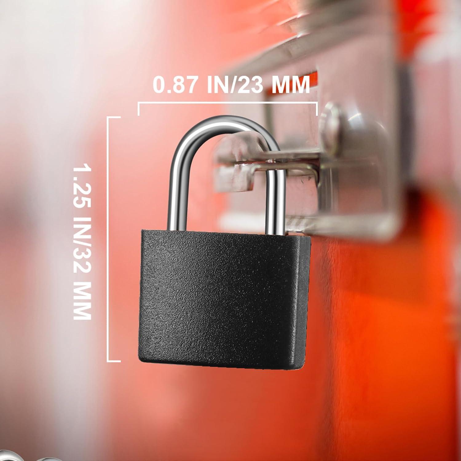 10 Candados de Equipaje Ripeng con Llaves - Compactos y Negros