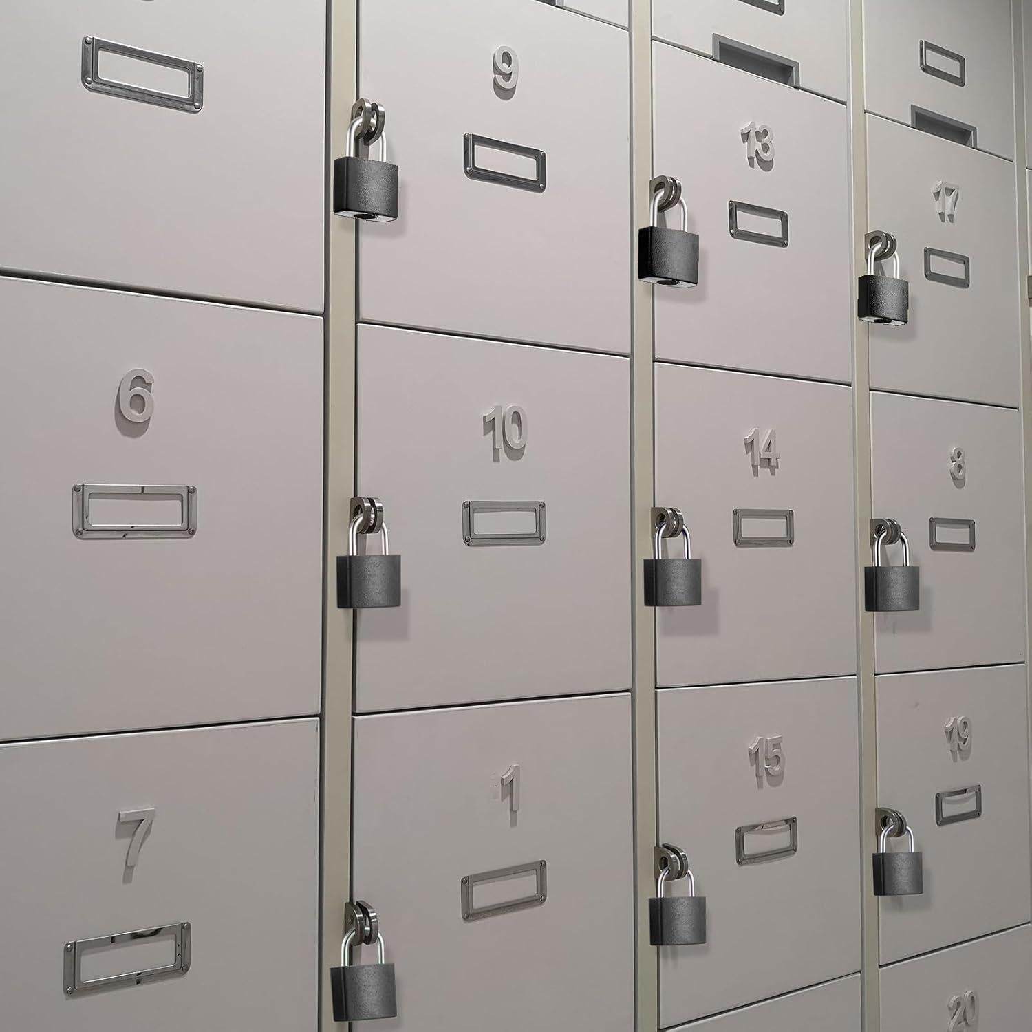 10 Candados de Equipaje Ripeng con Llaves - Compactos y Negros