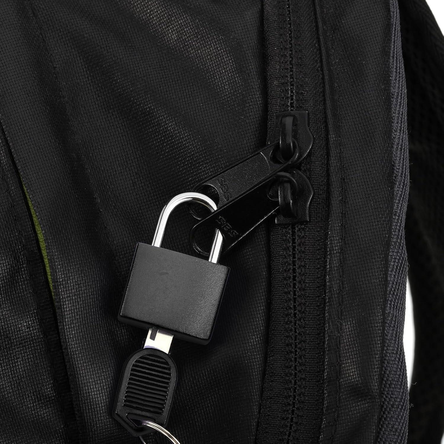 10 Candados de Equipaje Ripeng con Llaves - Compactos y Negros