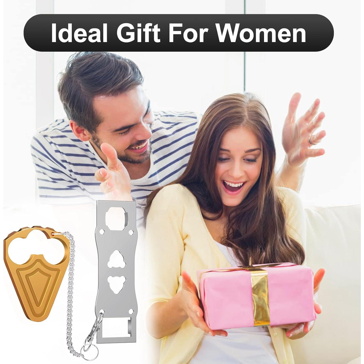 Cerradura de puerta portátil Urgeeo dorada para viajar