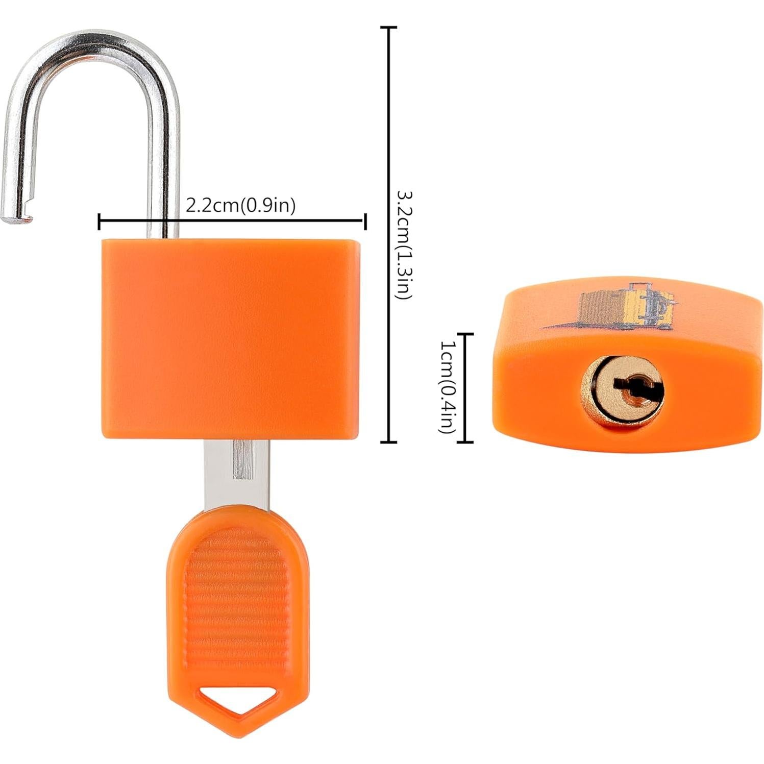 Candados de Equipaje Mini KL KALOO 4PCS con Llave - Colores Brillantes