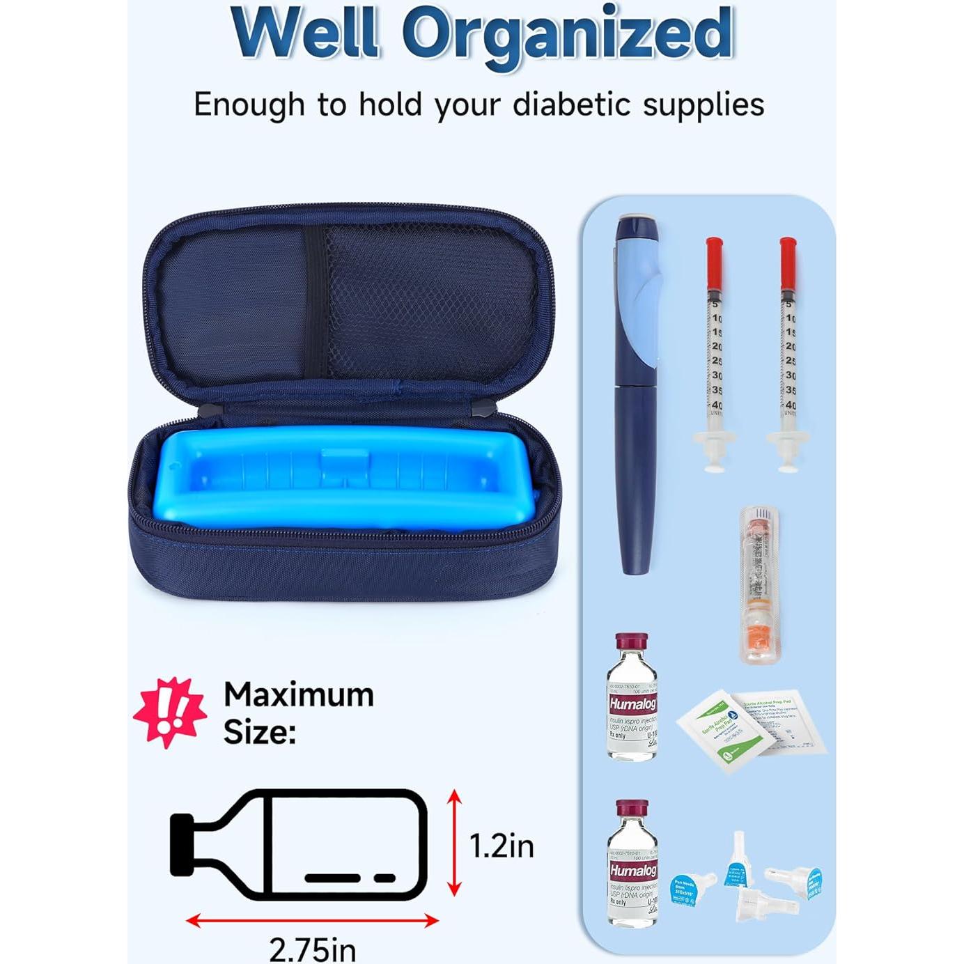 Estuche Refrigerado para Viales de Insulina YOUSHARES - Aprobado por TSA