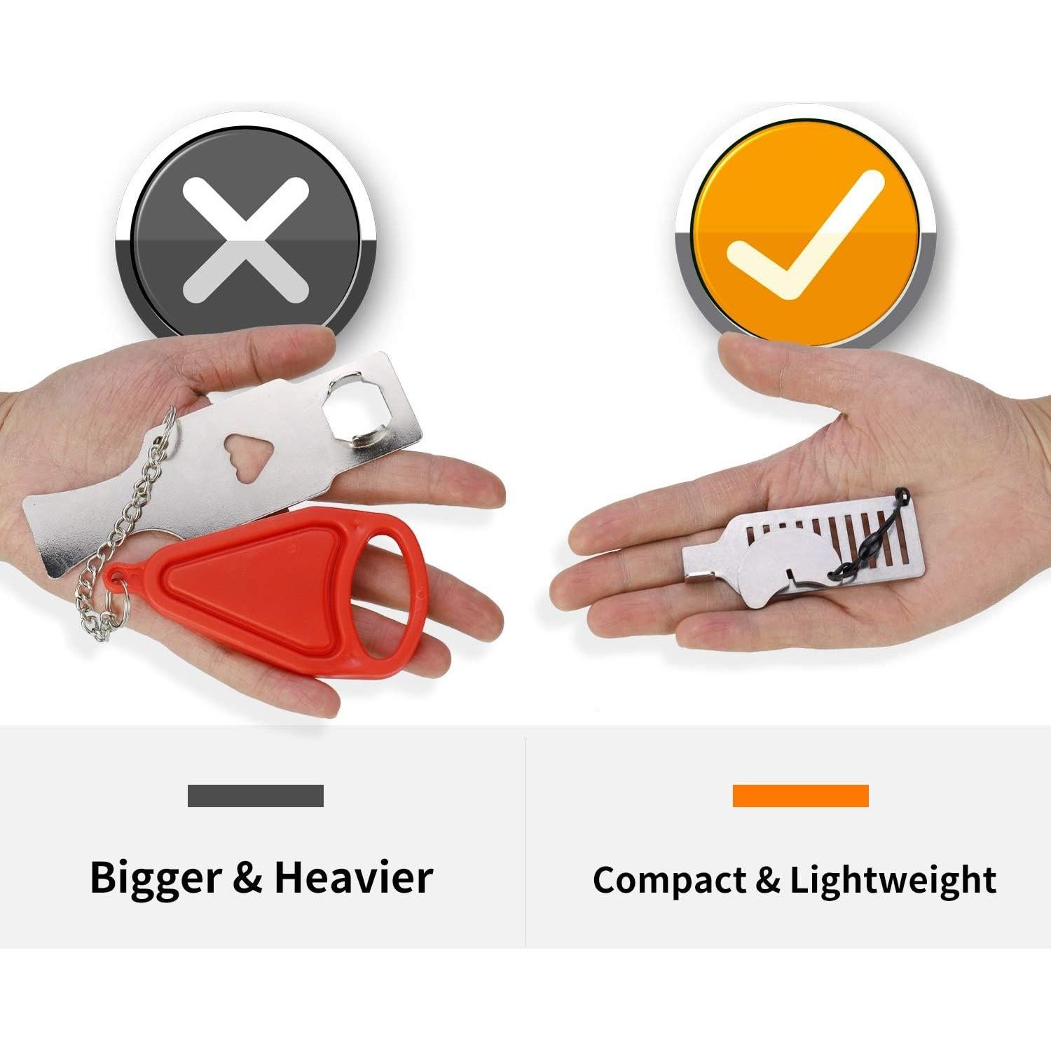 Cerradura de puerta portátil Ozozo - Seguridad compacta 30g