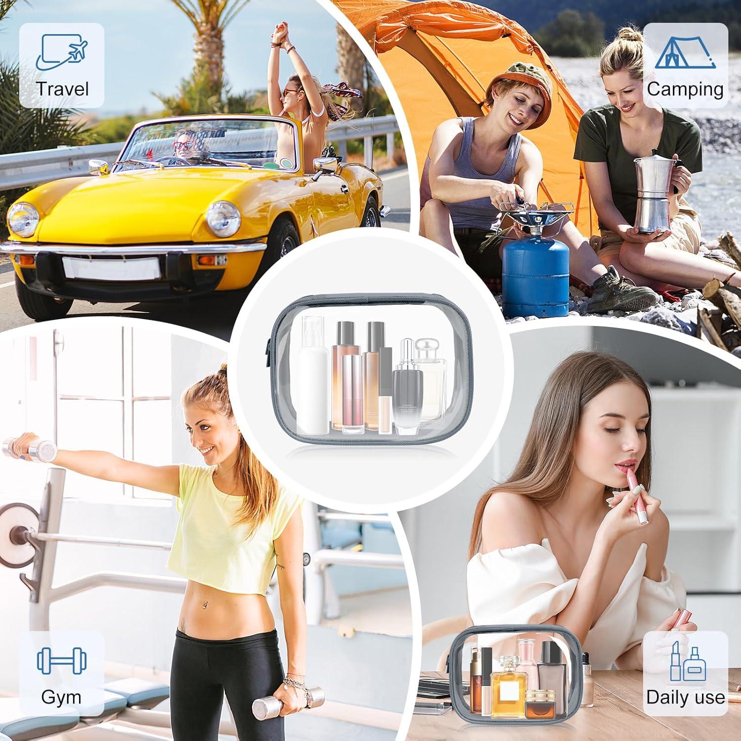 Bolsa de Aseo Moyad Aprobada por TSA 20.8x14cm Gris