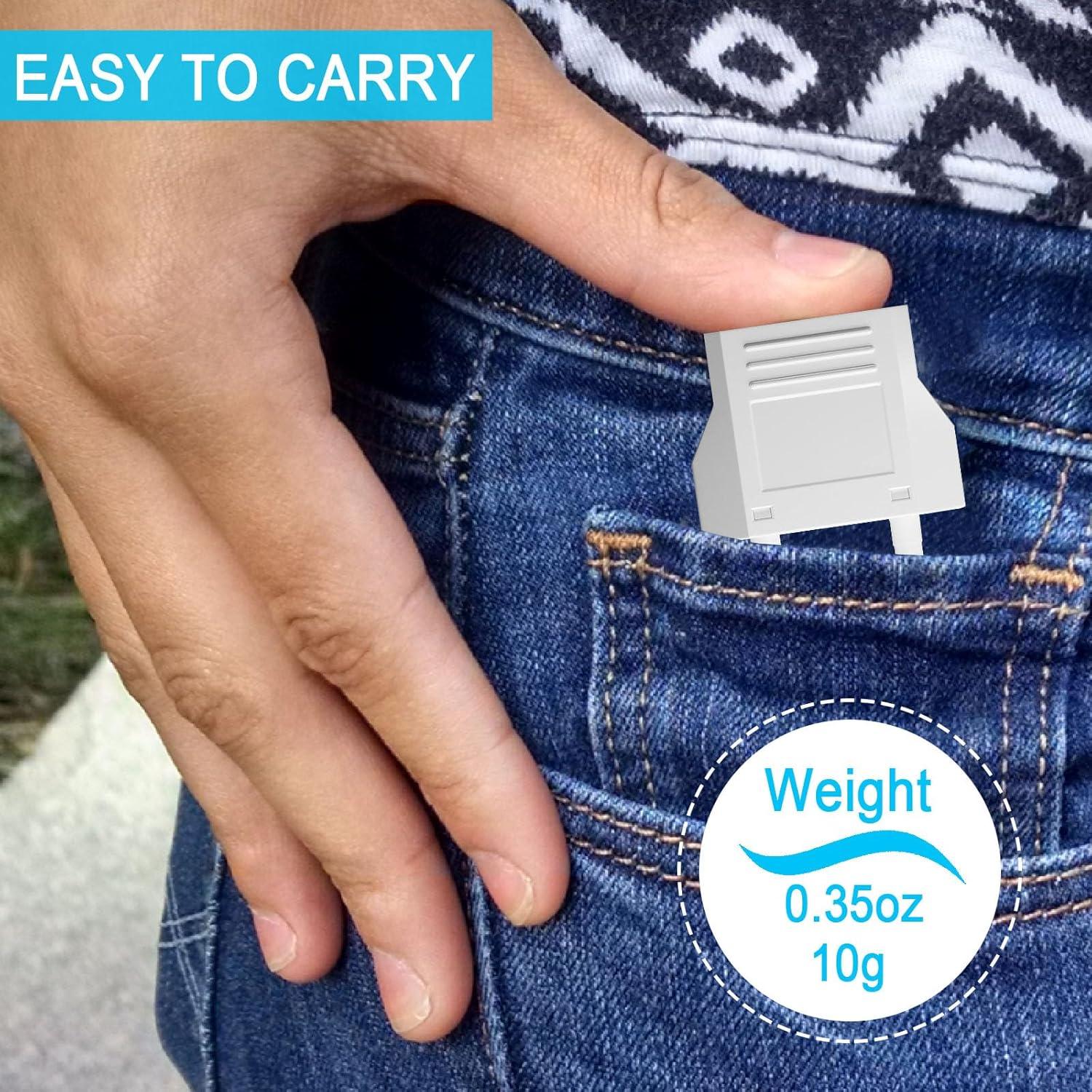 Adaptador de Enchufe de Viaje MIKWOAB Tipo C - 6 Piezas