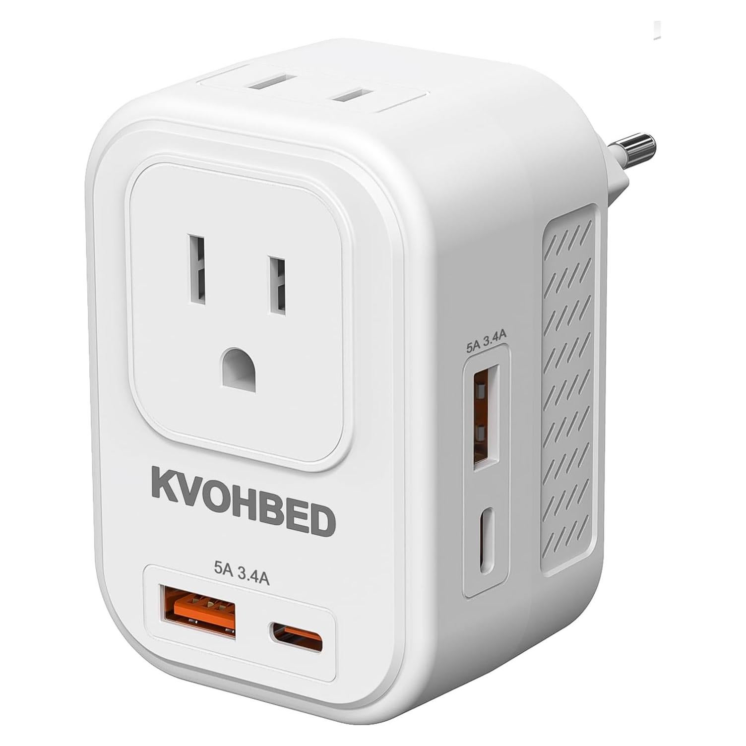 Convertidor de Voltaje KVOHBED 220V a 110V con USB