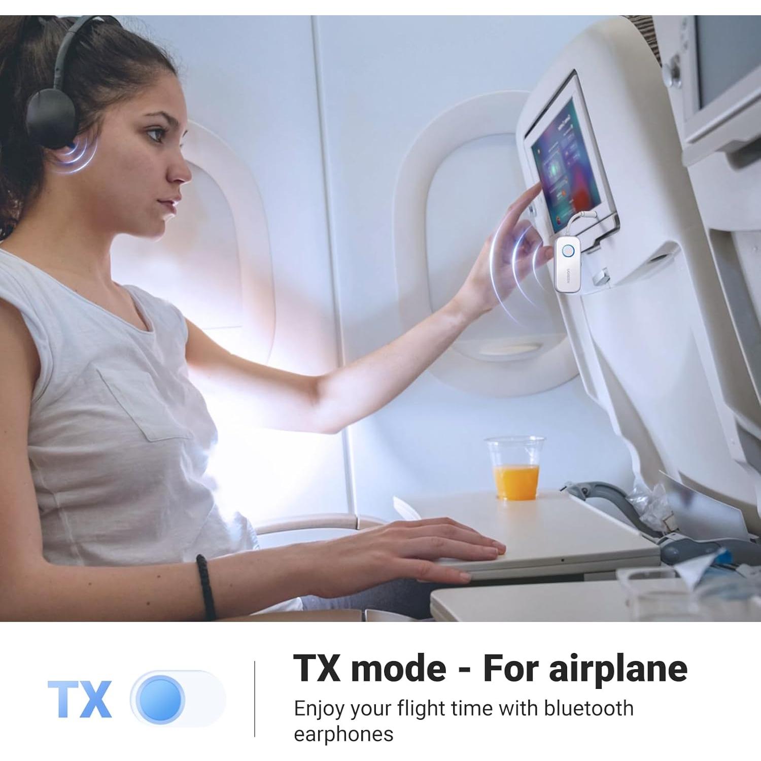 Transmisor Receptor Bluetooth 6.0 UGREEN 2 en 1 18h Batería