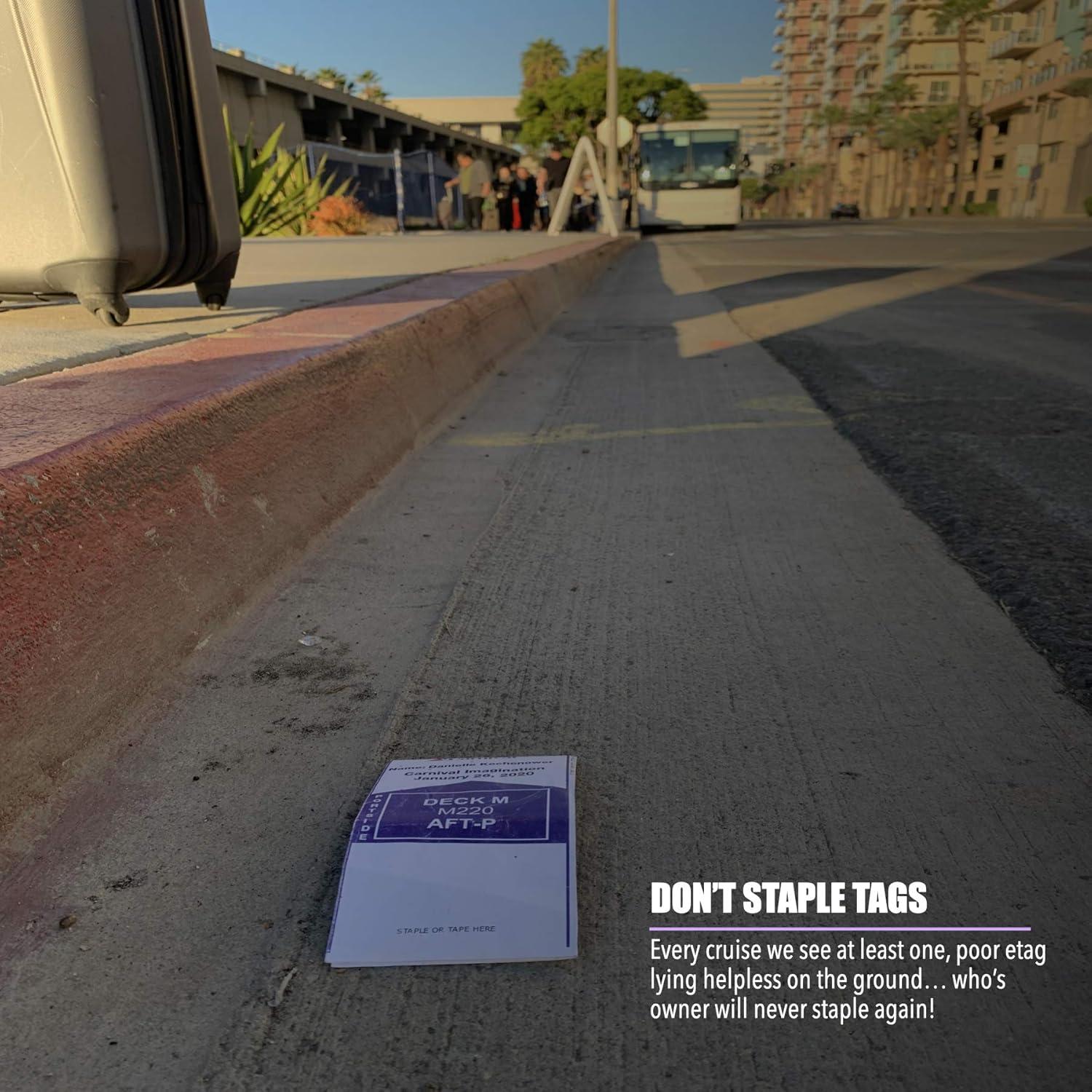 Etiquetas de Equipaje Impermeables Cruise On - 4 Piezas para Cruceros