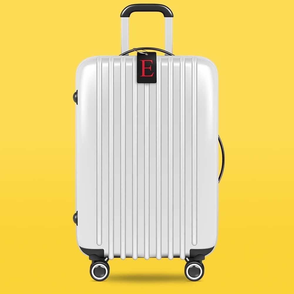 Etiqueta de Equipaje Shacke Personalizable Letra E Negra