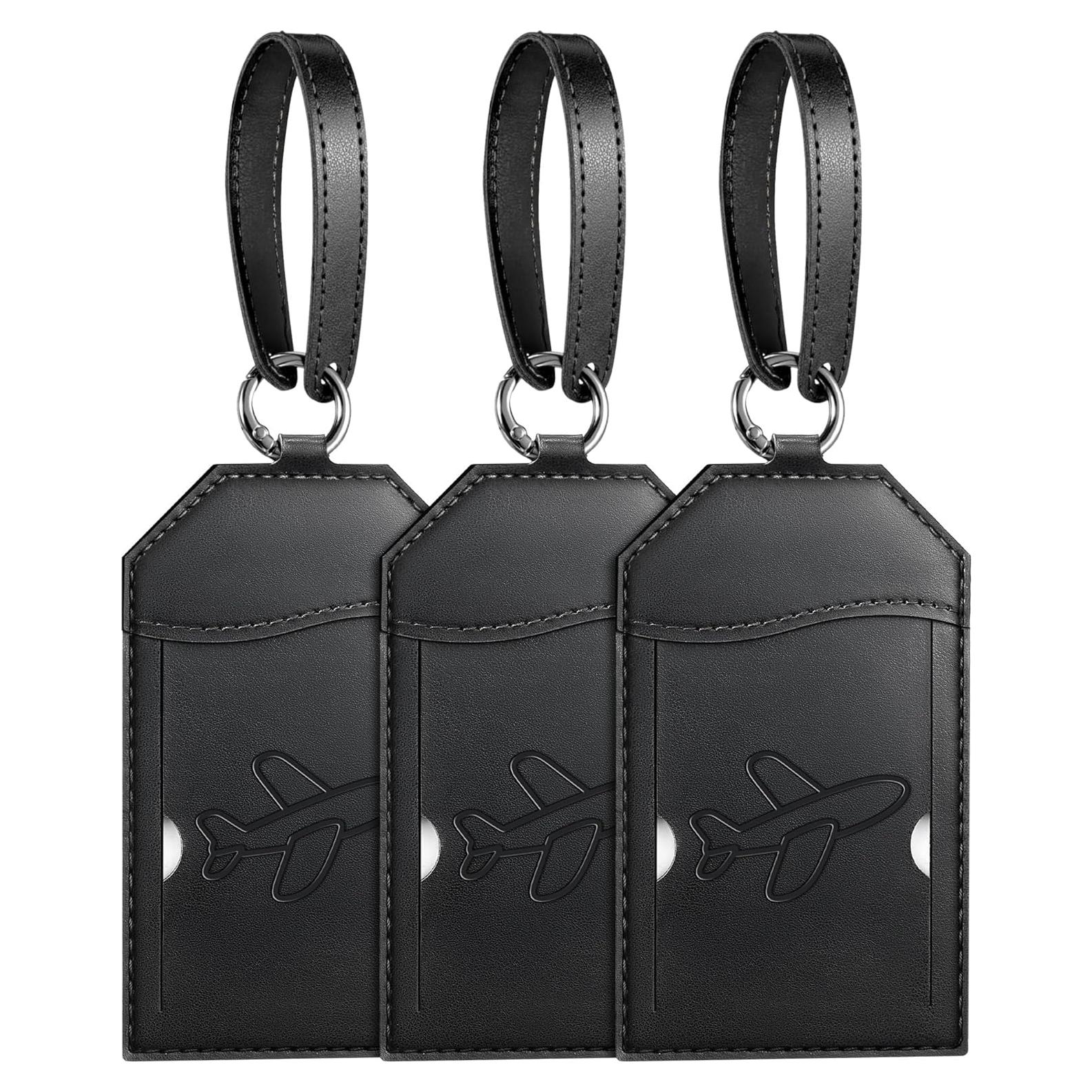 Etiquetas de Equipaje Mayski Paquete de 3 Negro Avión