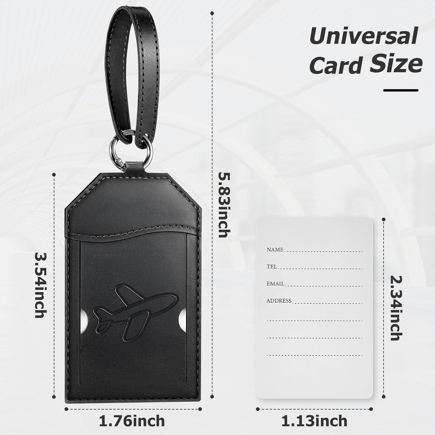 Etiquetas de Equipaje Mayski Paquete de 3 Negro Avión