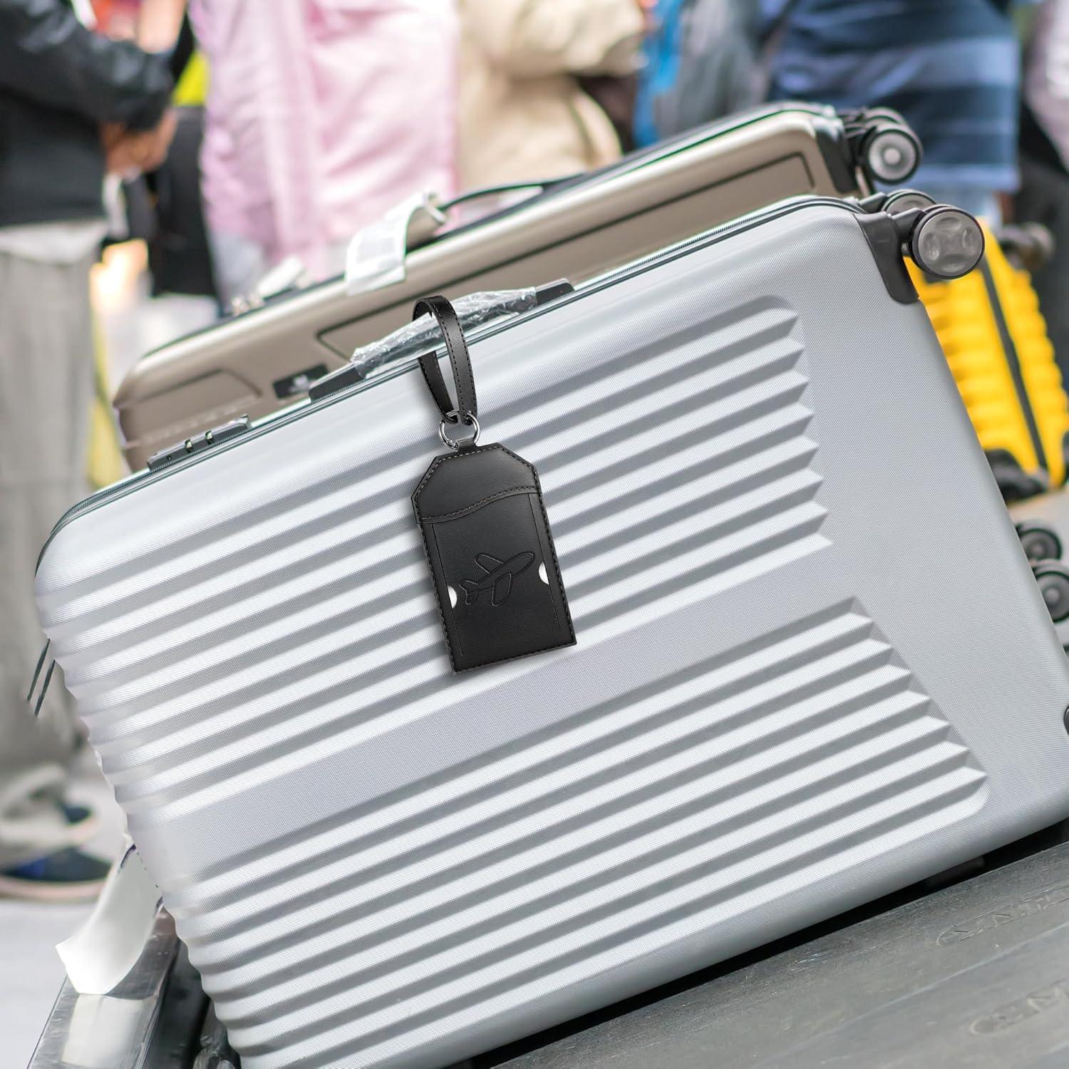 Etiquetas de Equipaje Mayski Paquete de 3 Negro Avión