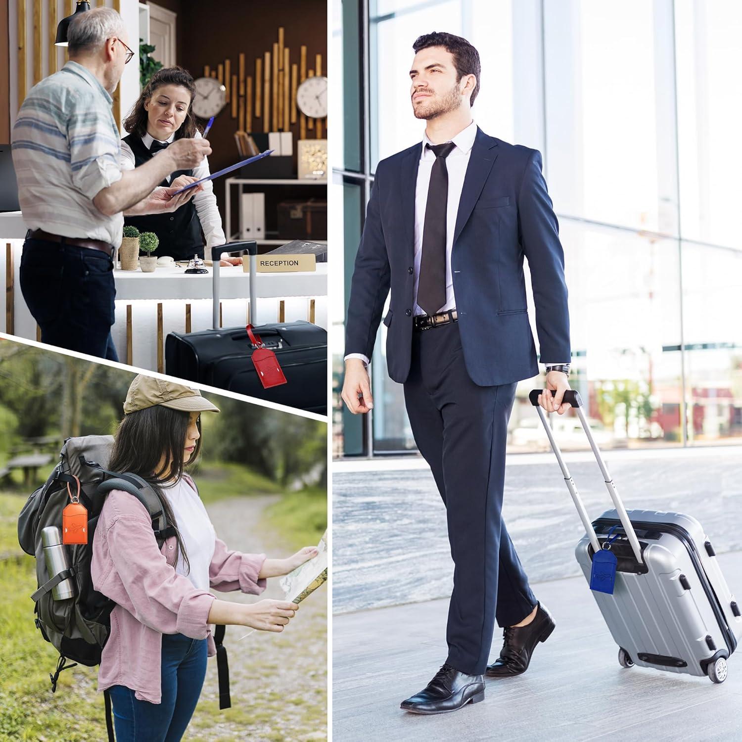 Etiquetas de Equipaje Mayski Paquete de 3 Negro Avión