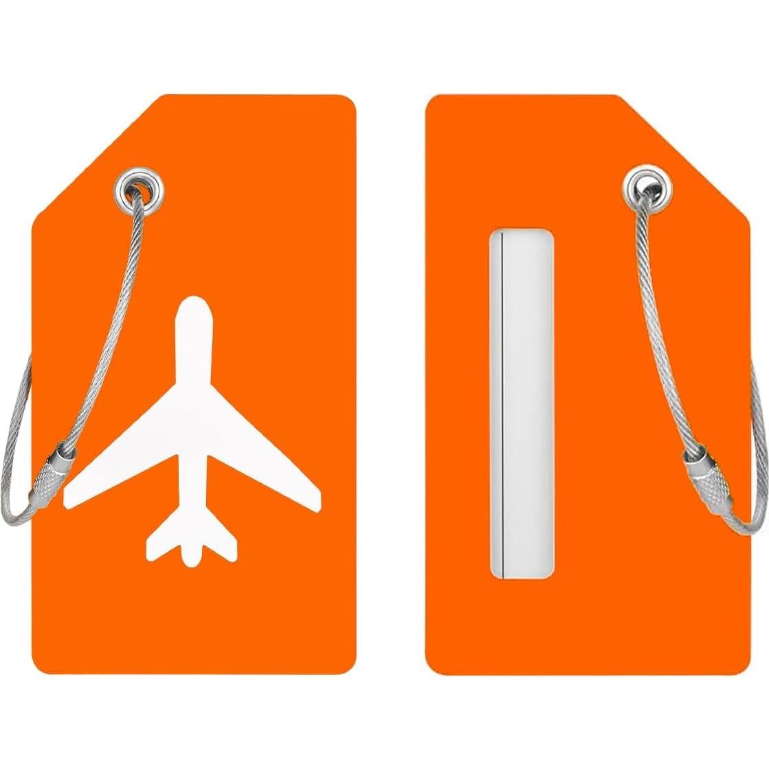 Etiquetas de Equipaje de Silicona JOKIT - 2 Piezas Naranja