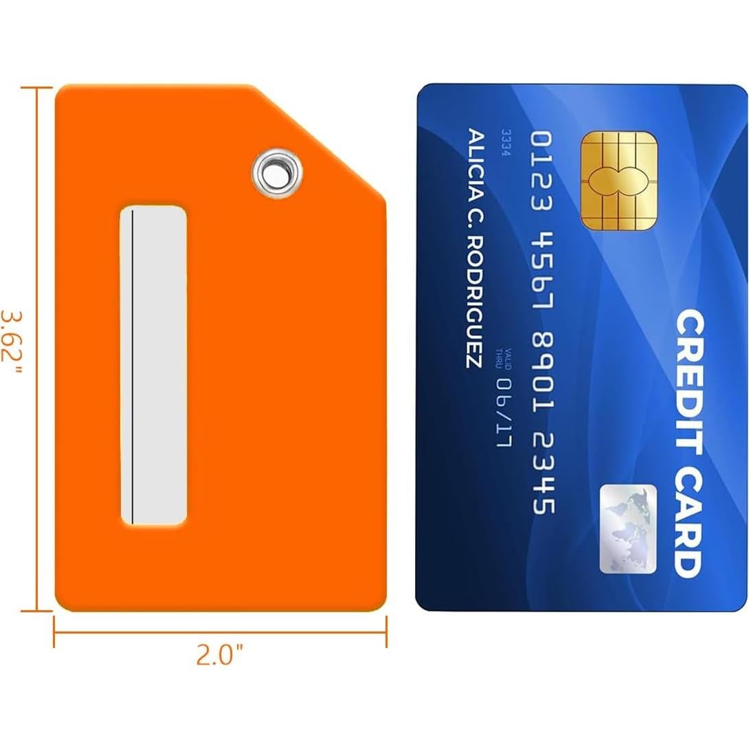 Etiquetas de Equipaje de Silicona JOKIT - 2 Piezas Naranja